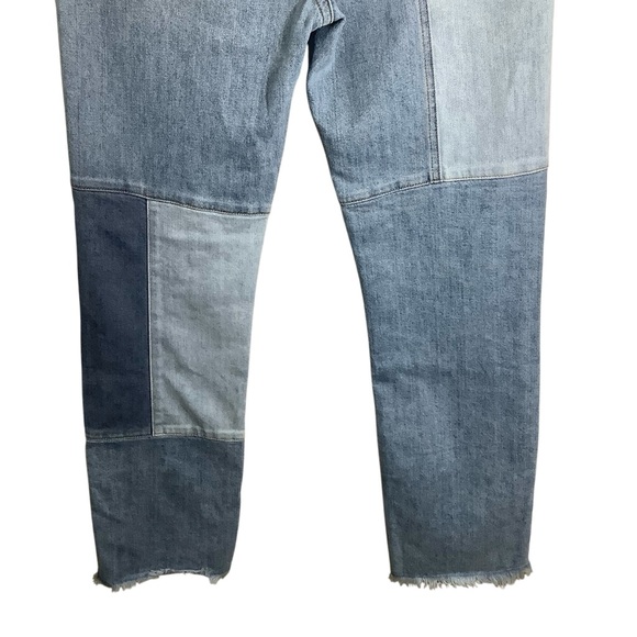 Jonathan Simkhai River High Rise Straight Patchwork Jeans - Picture 6 of 9
